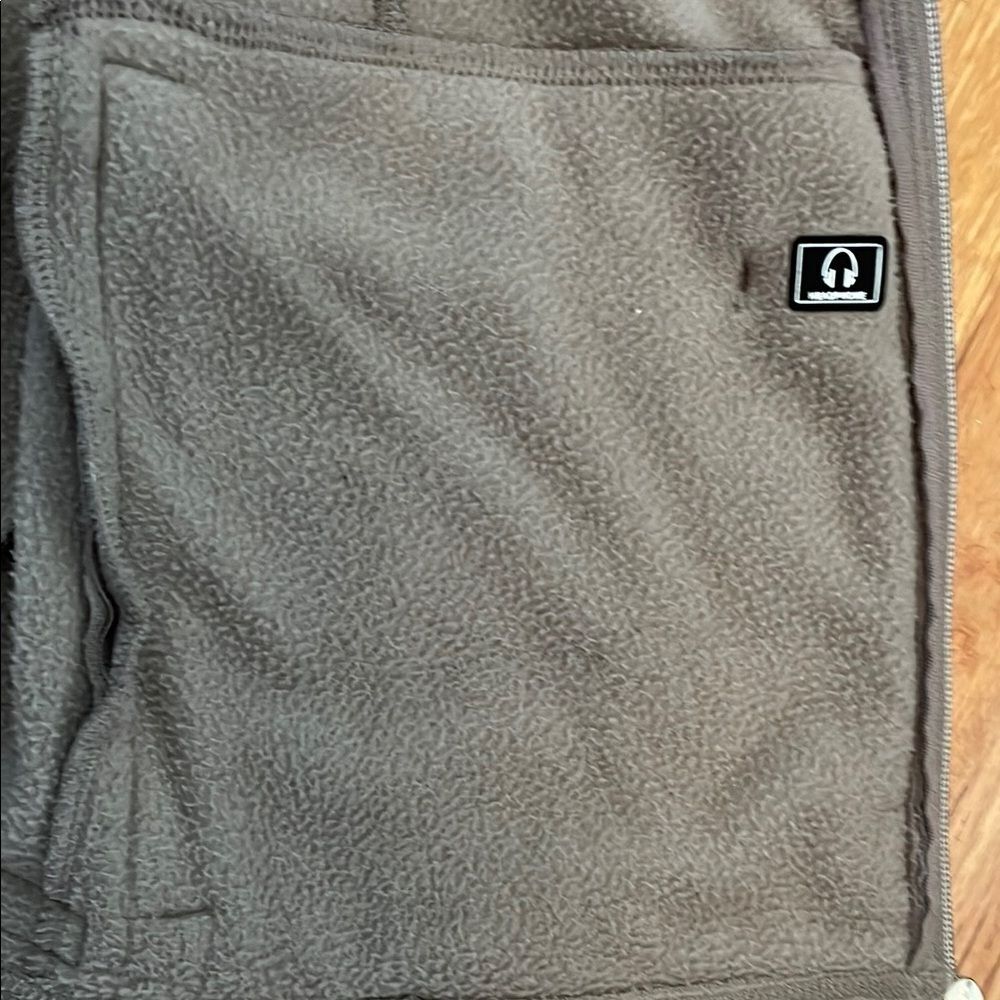 Calvin Klein Performance Women’s XL Tan/Taupe Fleece Vest Zip Pockets Quick Dry - Picture 7 of 8